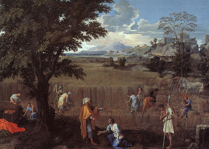 Nicolas Poussin The Summer  Ruth and Boaz oil painting image